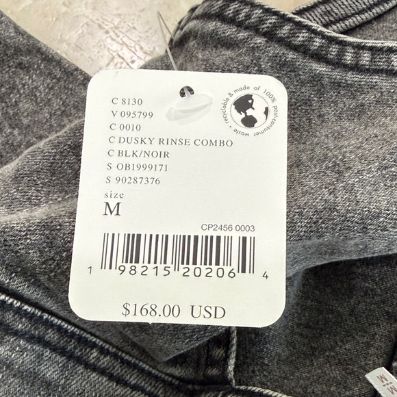 Free People Palmetto Set Dusky Rinse Combo Denim M - Picture 6 of 7